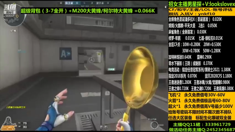 【2021-11-28 10点场】太原庞臭臭：新角色麻雀/借号/CF点秒到