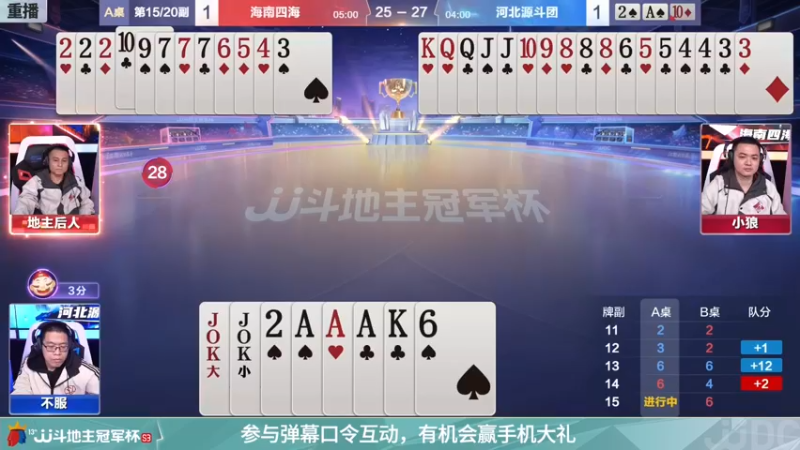 【2021-11-28 13点场】JJ斗地主官方：经典战役回顾 488743