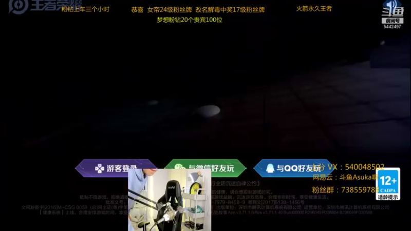 【2021-11-29 19点场】路人王Asuka：【QQ微信区冲11月国服韩信李白中】