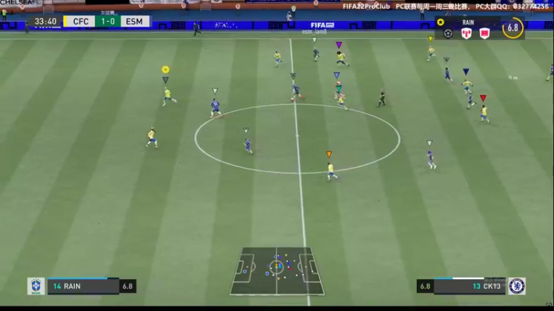 【2021-11-30 22点场】RainCFC：CFC俱乐部 FIFA Pro Club