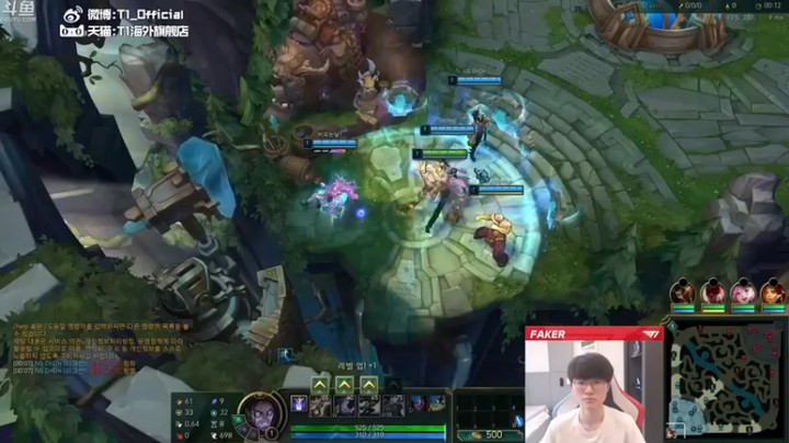 【T1直播faker】：14-6塞拉斯，劣势打一波团，赢了