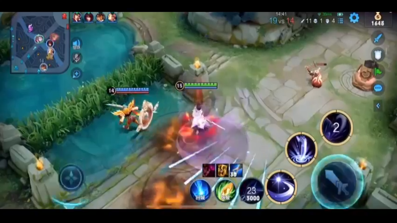 国服露娜，月下连，嘎嘎嘎杀