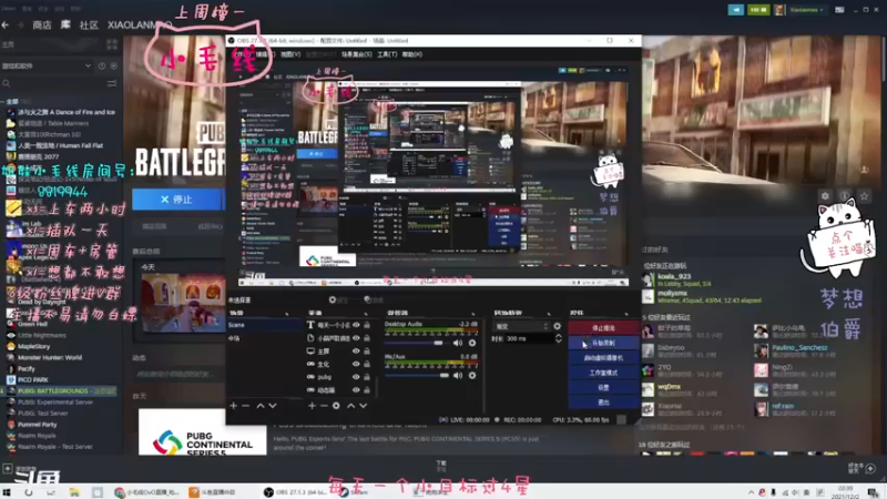 【2021-12-03 11点场】小懒猫爱吃鸡：憨憨励志做北美神枪手