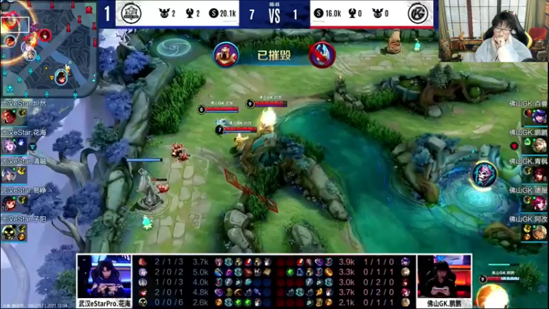 【2021-12-04 20点场】解说潇洒：季后赛武汉eStar  vs  佛山GK