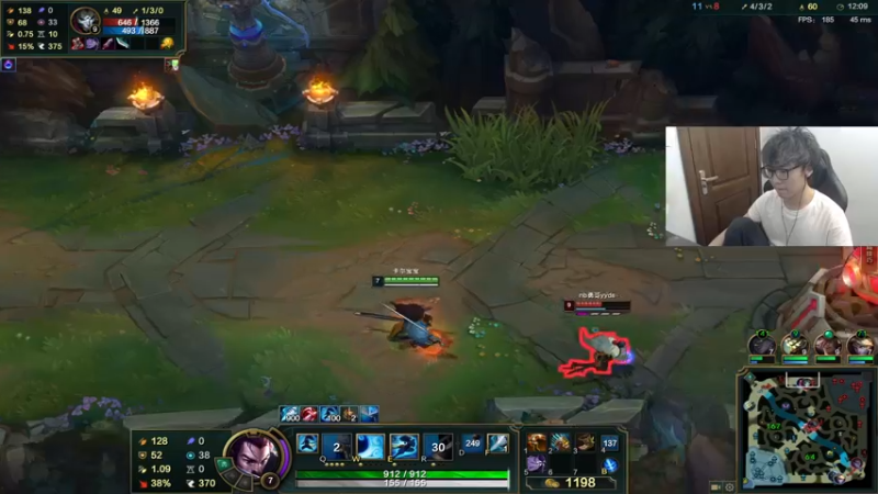 【2021-12-04 05点场】YW三冰卡尔：国一亚索 钻粉骷髅海！爆杀