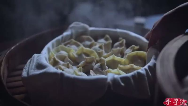 李子柒：饺子，腊肉
