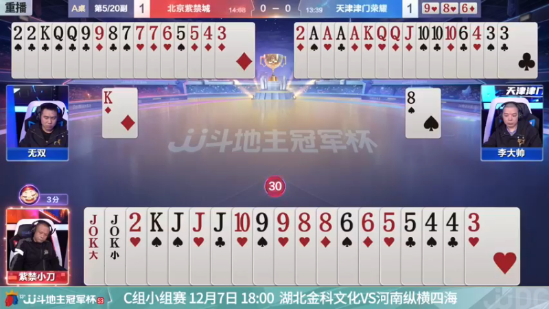 【2021-12-06 10点场】JJ斗地主官方：经典战役回顾 488743