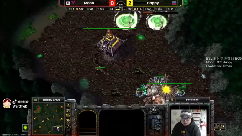 【War3TeD】：Moon 0 vs 2 Happy