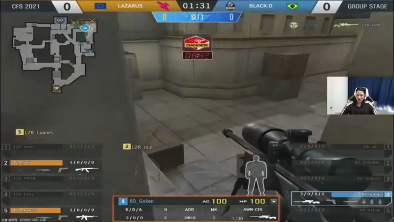 【白鲨石头丶】：BLACK.D vs LAZARUS