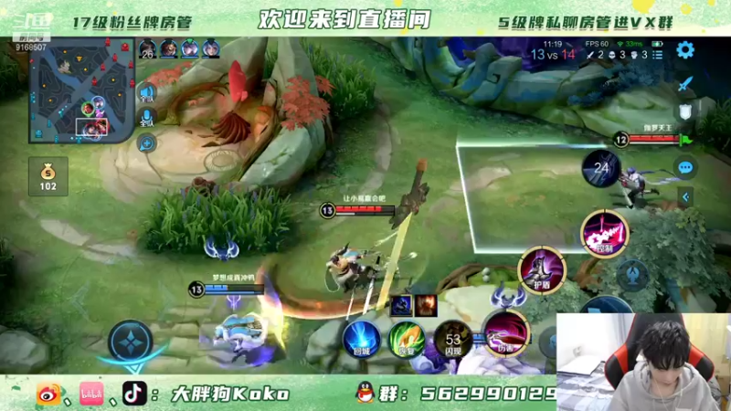 【2021-12-08 22点场】大胖狗koko：国一在榜鲁班 鲁班 刘禅教学