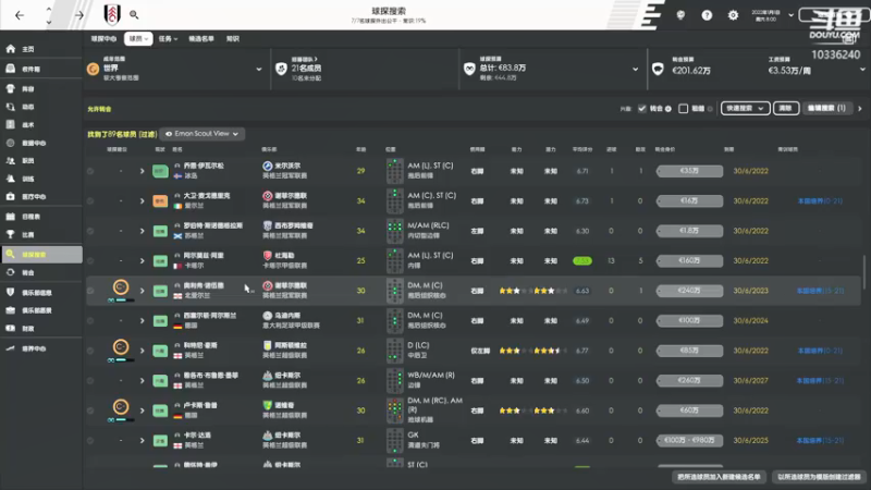 【2021-12-08 17点场】斯诺灬：【斯诺】FM2022：富勒姆再回英超！