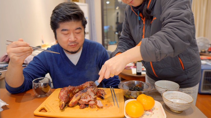 竹筒饭 配烤牛肋条