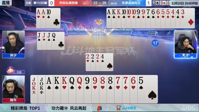 【2021-12-09 21点场】JJ斗地主官方：冠军杯总决赛C组