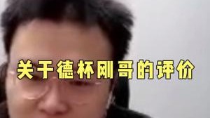 《关于德杯刚哥的评价》