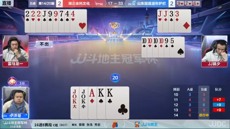 【2021-12-10 21点场】JJ斗地主官方：【重播】冠军杯总决赛C组