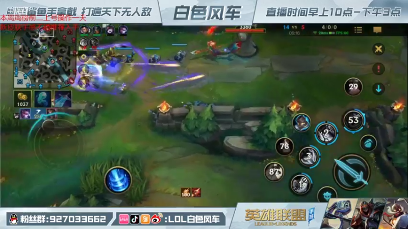【2021-12-12 13点场】白色风车丶丶丶丶：国服第二小鱼人，钻石带粉1V5