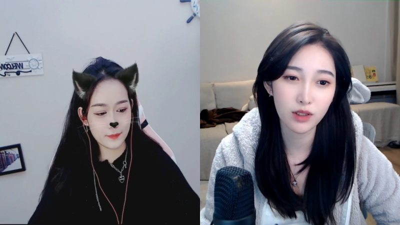 我在斗鱼看婵妹妹妹直播颜值（横屏）