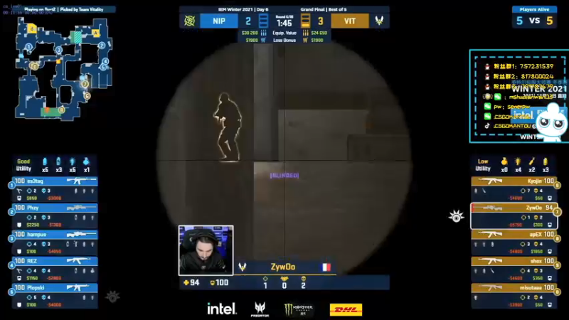 【2021-12-13 00点场】CSGO馒头：晚上11点和我一起看决赛啊