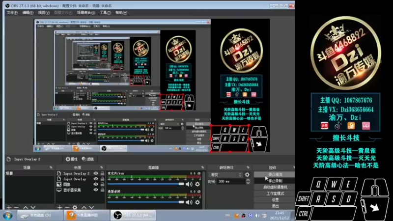【2021-12-12 21点场】渝万丶Dzi：[直播]Dzi : 请叫我全能战神!