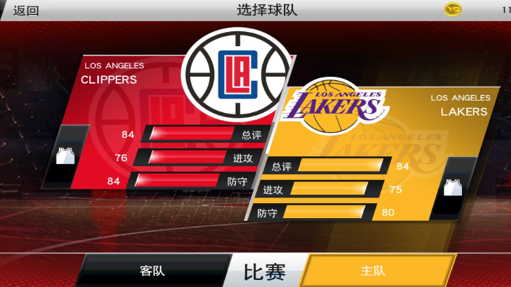 快船对阵湖人