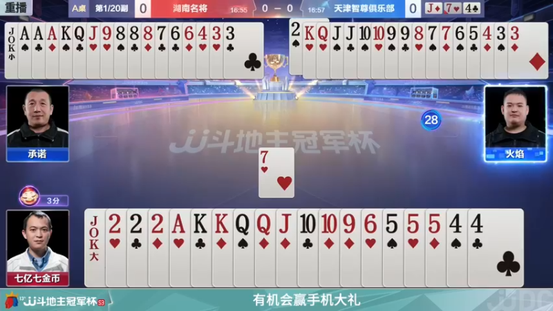 【2021-12-14 15点场】JJ斗地主官方：【重播】冠军杯总决赛D组