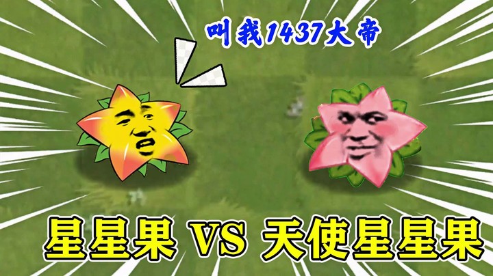 试玩 星星果VS天使星星果，1437大帝重拳出击！ 植物大战僵尸2
