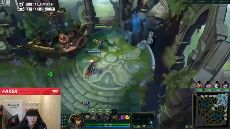 【T1直播faker】：9-2蛇女，预判大空了，可惜