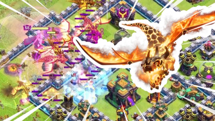 部落冲突：超级飞龙爆本打法