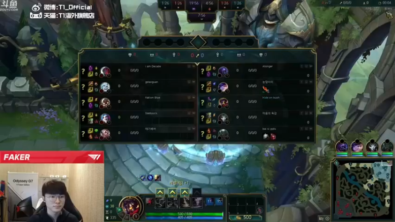 【T1直播faker】：6-6维克托，对面都复活了，赶紧点塔