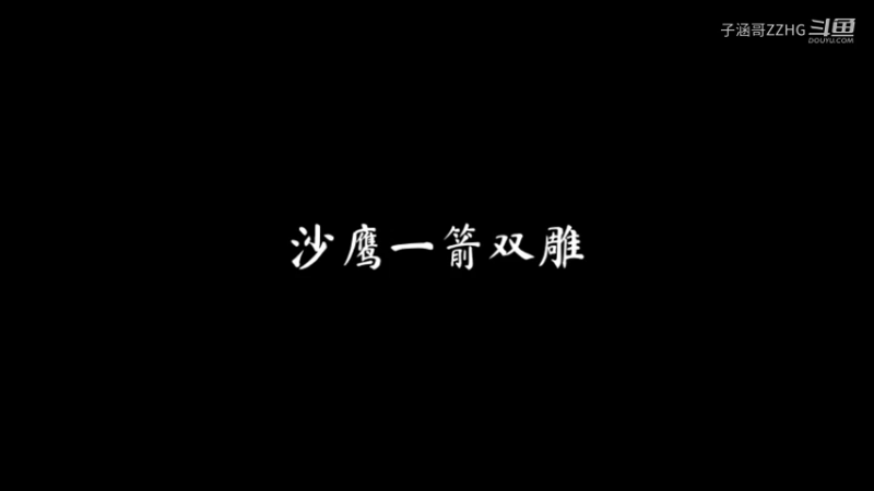 沙鹰一箭双雕