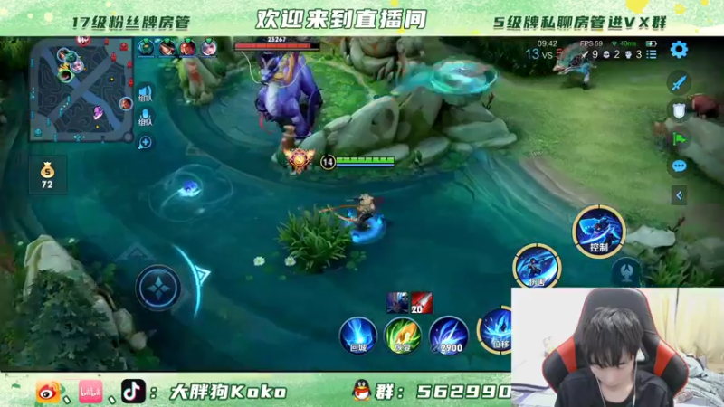 【2021-12-22 19点场】大胖狗koko：2400分 斗鱼第一辅助 辅助教学