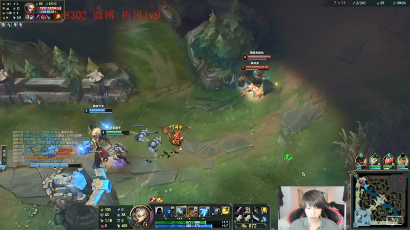 【2021-12-24 03点场】祈风1v9：国服第一VN！一个打八百多个！