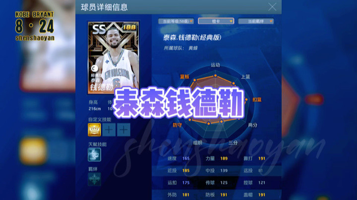 NBA2KOL8000精华之泰森钱德勒