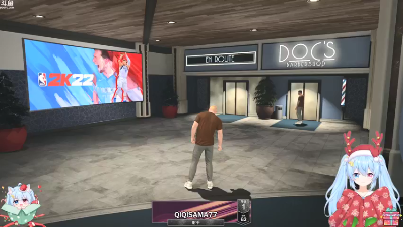 【2021-12-25 19点场】小仙女七七酱：❤NBA2K22：盖帽！大灌篮！冲鸭！