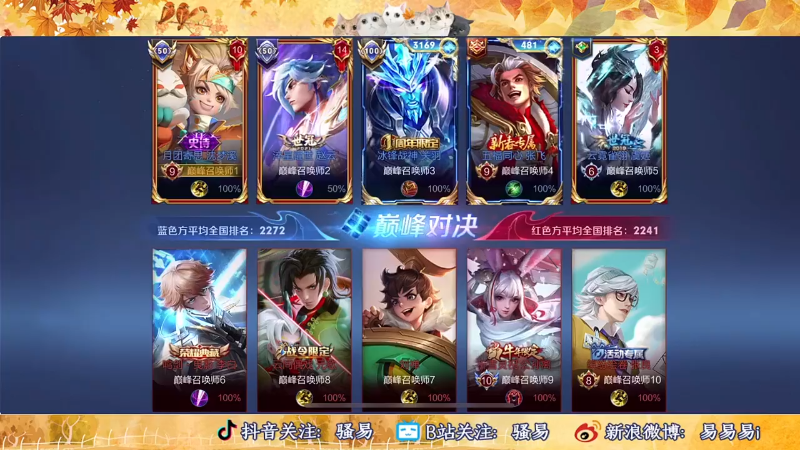 【王者荣耀】骚易丶的精彩时刻 20211227 04点场