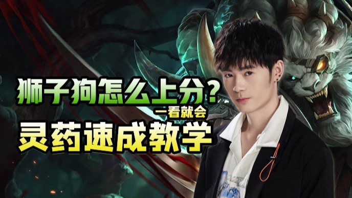 狮子狗怎么上分？灵药速成教学，一学就会
