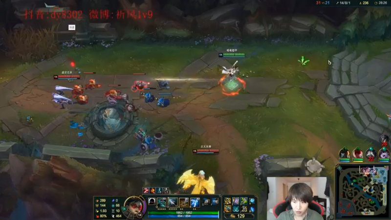 【2021-12-28 03点场】祈风1v9：国服第一VN！一个打八百多个！