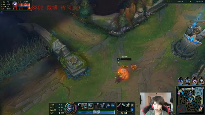 【2021-12-28 00点场】祈风1v9：国服第一VN！一个打八百多个！