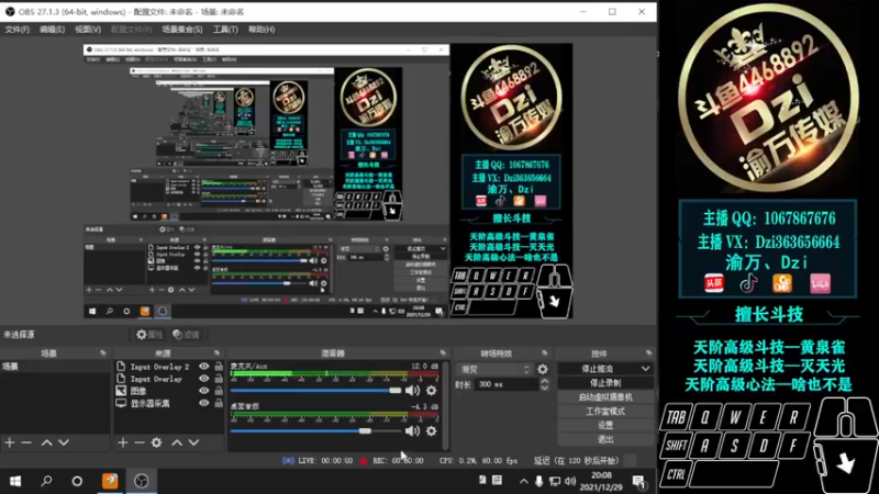 【2021-12-29 20点场】渝万丶Dzi：【直播】Dzi-.- : 单排上分！