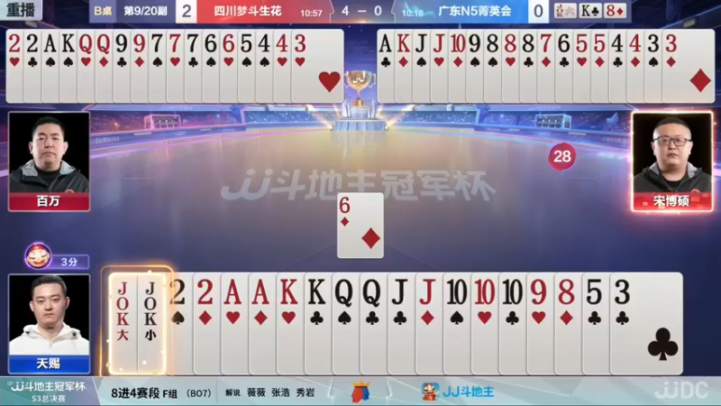 【2021-12-30 14点场】JJ斗地主官方：【直播】冠军杯总决赛八强四川3:4广东