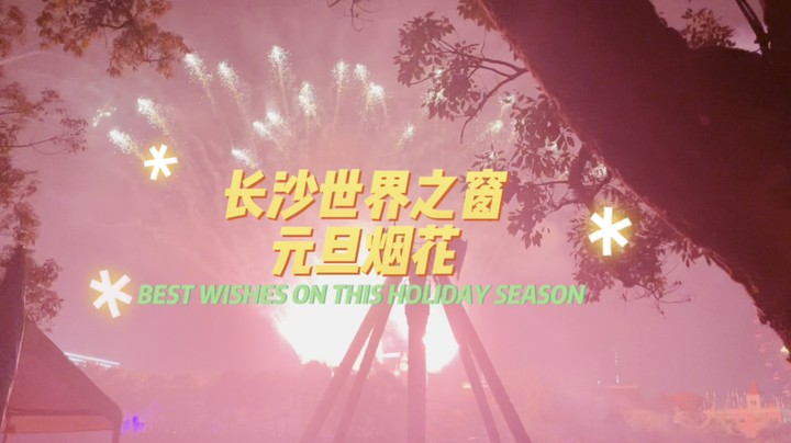 长沙世界之窗元旦烟花