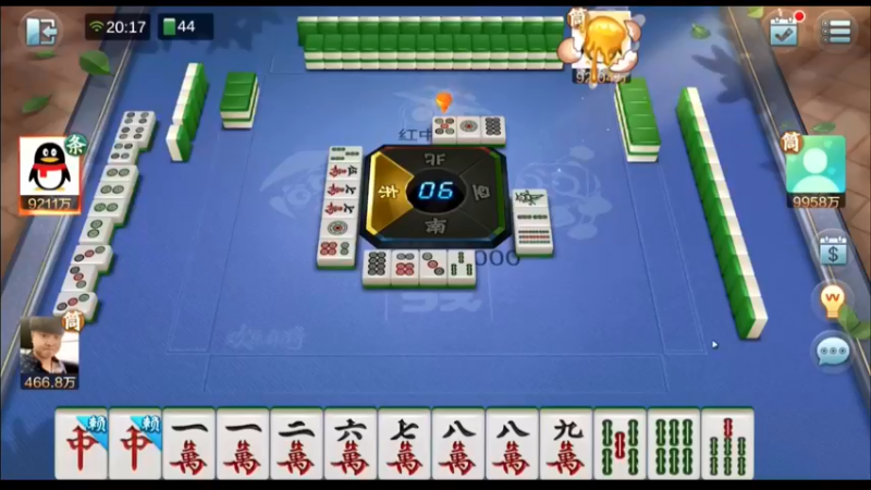 靓旭欢乐麻将：本家胡1次，直接破产（中）