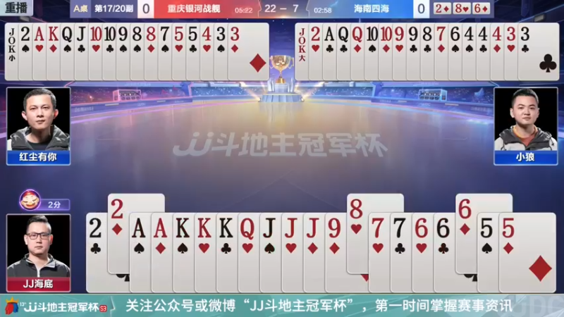 【2022-01-01 14点场】JJ斗地主官方：【重播】冠军杯总决赛
