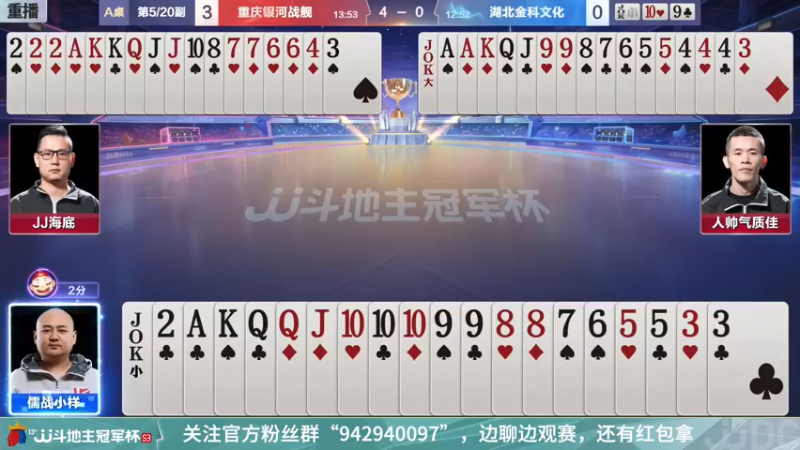 【2022-01-01 02点场】JJ斗地主官方：【重播】冠军杯总决赛