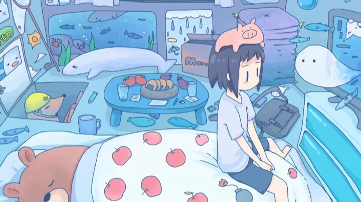 2021-12-31 跨年啦，雪花变成爆米花，来年大家一起发