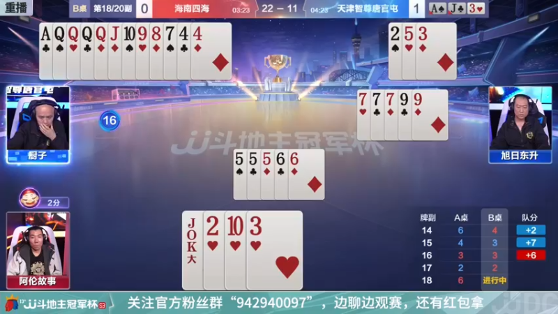 【2022-01-02 00点场】JJ斗地主官方：【重播】冠军杯总决赛