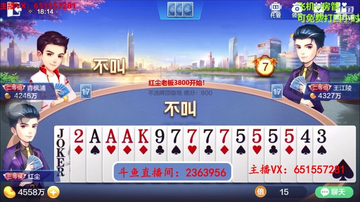 1308不洗牌：下家好人，非要给我凑满倍！