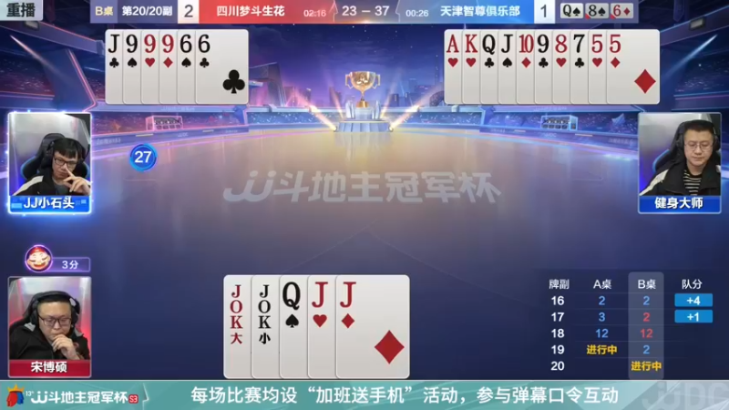 【2022-01-04 08点场】JJ斗地主官方：【重播】冠军杯总决赛