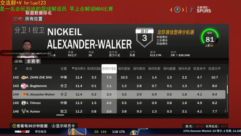 【2022-01-03 21点场】91斧王娱乐NBA解说：水友大乱斗 ！看什么呢？还不快点加入战斗