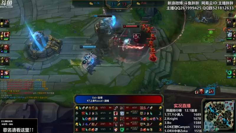 【2022-01-06 01点场】胖胖灬：胖胖OB:左手韩服第一\乌兹\水\bin